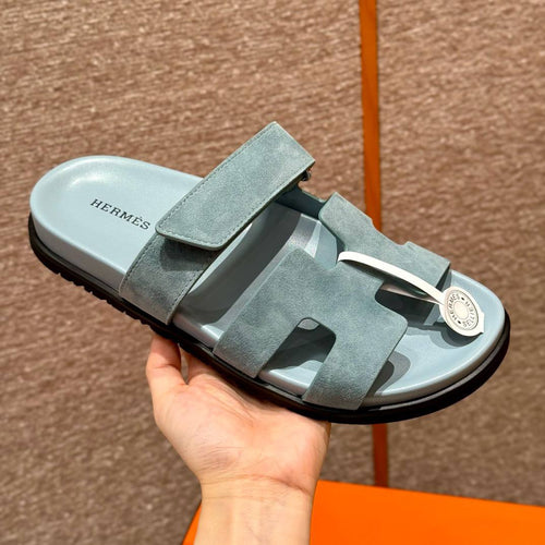 Hermes Chypre Sandals Baby Blue - Detail