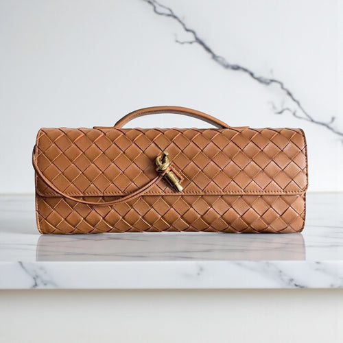 Bottega Veneta Andiamo Clutch Brown
